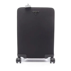 Prada Trolley Carry Bag Saffiano Leather Black